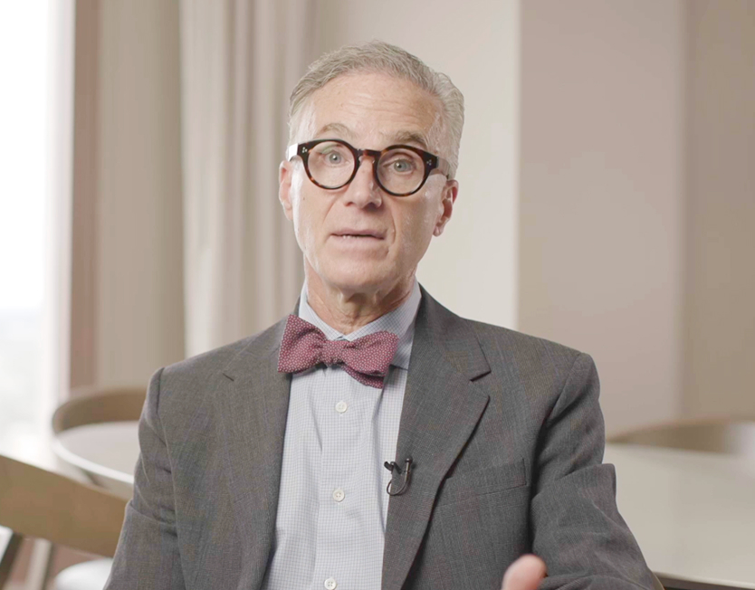Dr. Michael Miloro looks at the camera in a still photo from a video interview