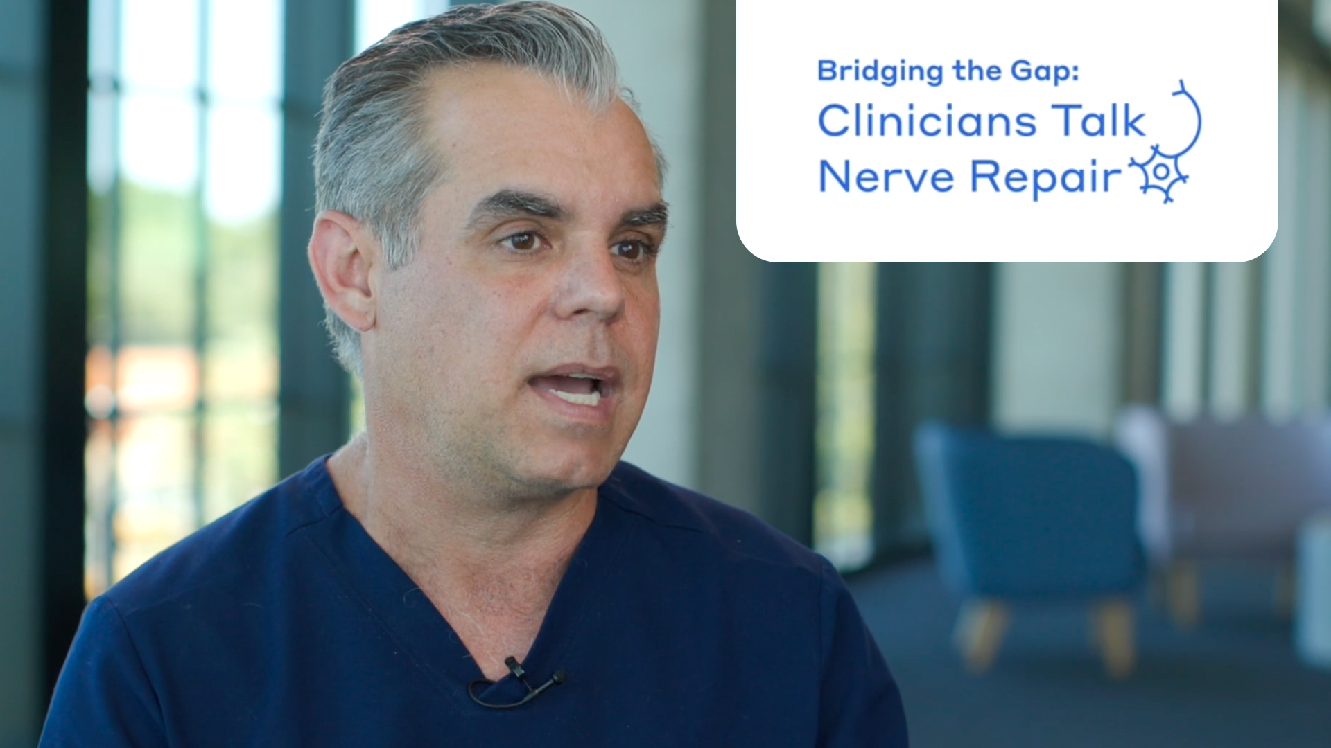 Preview of a video, “Addressing the challenges of treating non-transected nerve injuries” from the series “Bridging the Gap: Clinicians Talk Nerve Repair”