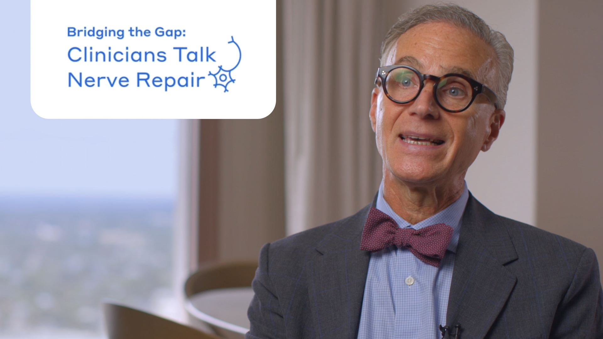 Preview of a video, “Sensory reinnervation: AAOMS parameters of care” from the series, “Bridging the Gap: Clinicians Talk Nerve Repair”