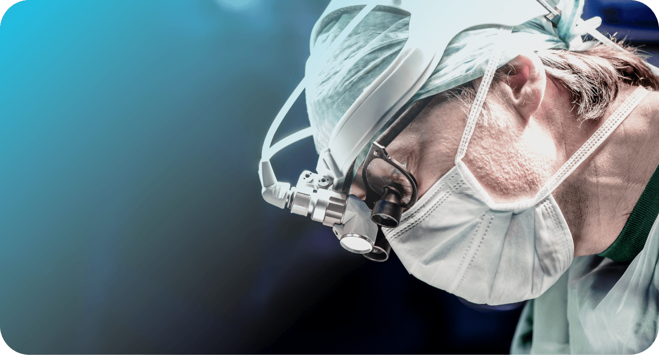 A peripheral nerve surgeon performs a procedure